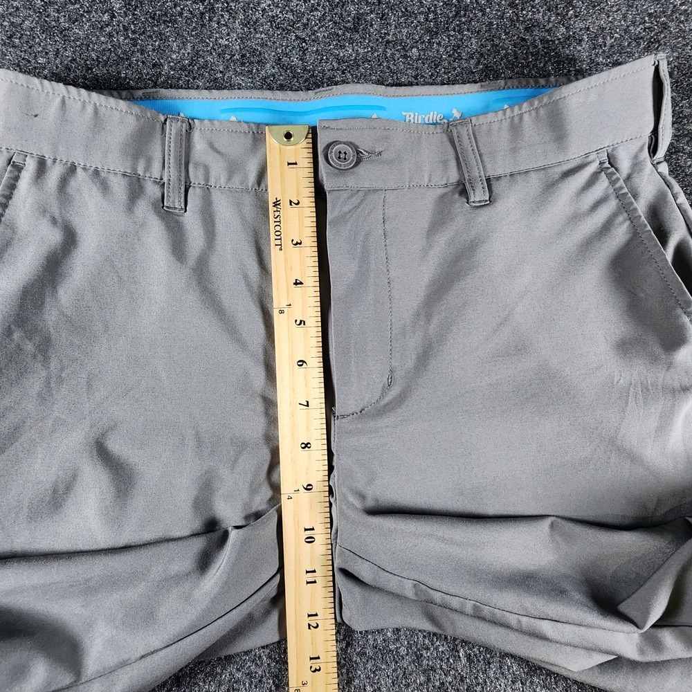 Birdie Bound Men's Golf Pants 34x32 Gray Stretch Performance Flat Front Active - Picture 13 of 13